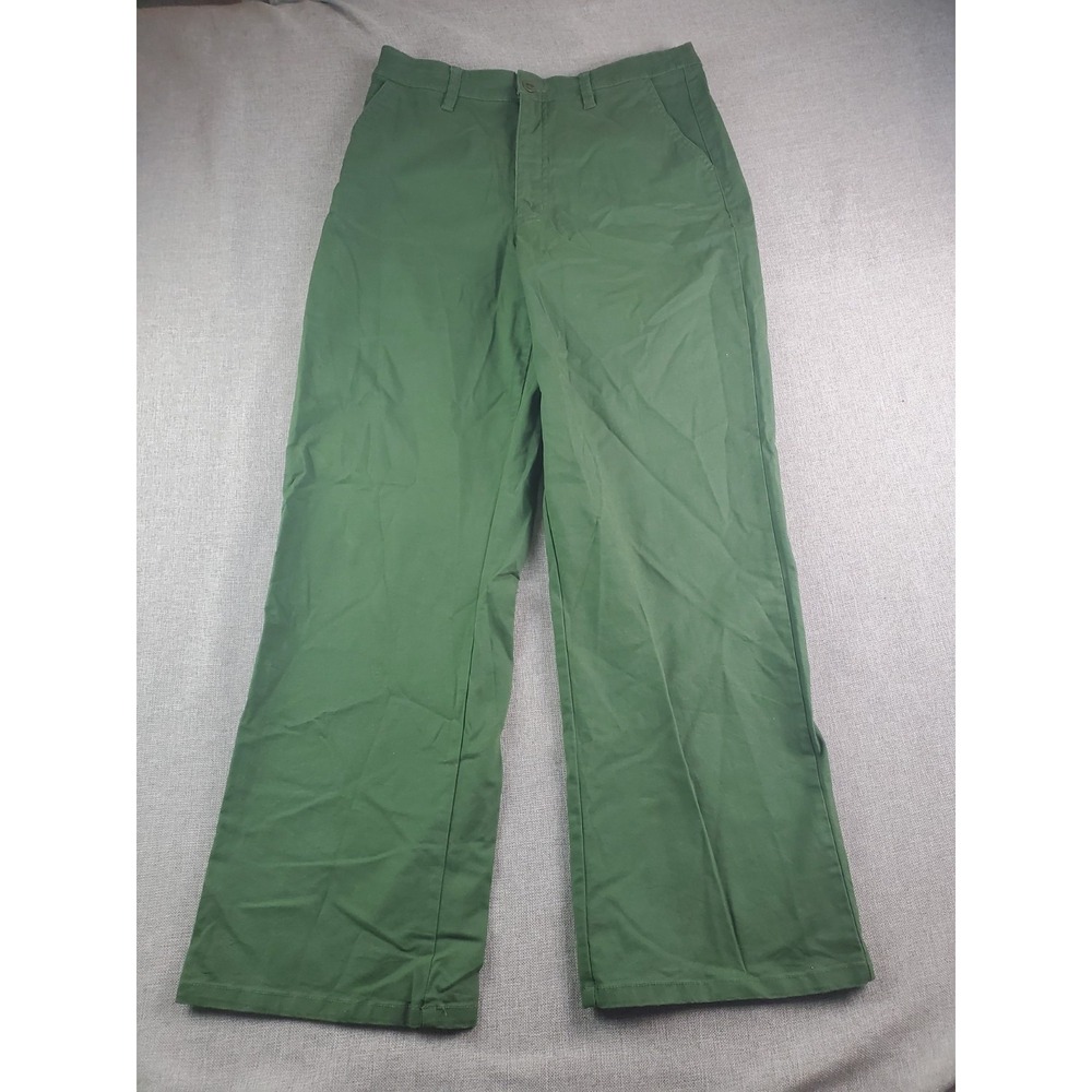 Toad & Co Earthworks High Rise Pants Size 10 Green straight leg gorpcore utility